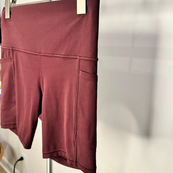 Athleta Women's Salutation Stash Pocket II 7” Biker Shorts Purple - Size Small - Picture 3 of 6